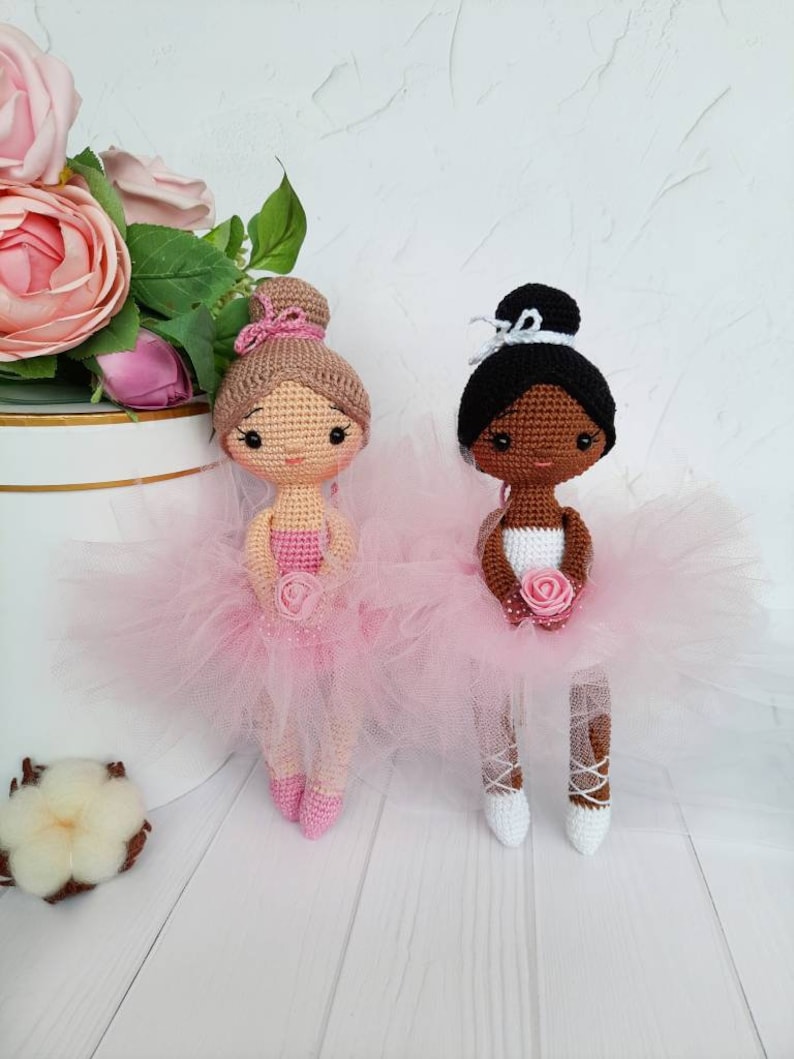 African american Ballerina Doll , Baby girl nursery decor, ballerina dancer black dolls , ballerina baby shower image 3
