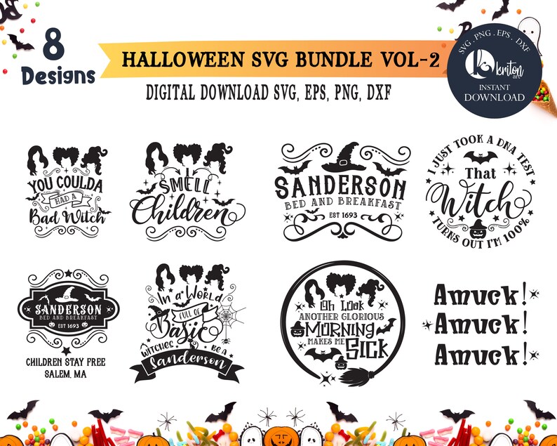 Download Halloween Svg Bundle Hocus Pocus Sanderson Sisters Svg Etsy