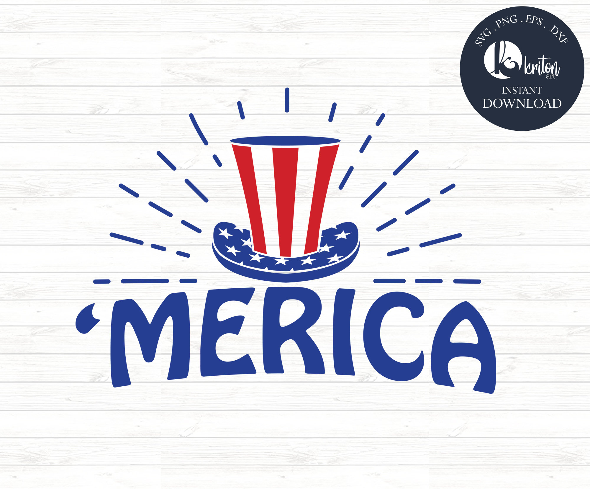 Patriotic Svg 4th Of July Svg Cut Files for Cricut & Silhouette USA Svg Merica SVG Independence Day America Hat Svg American  Svg