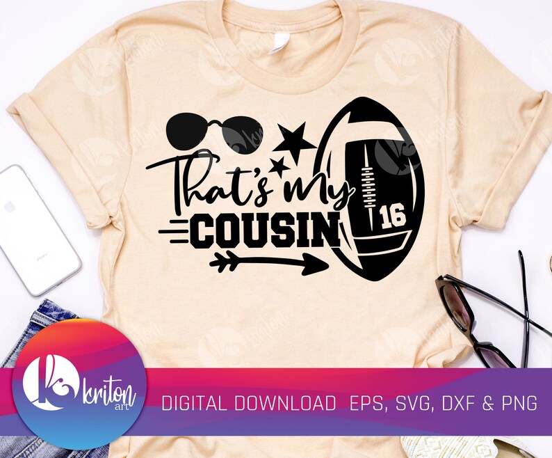That's My Cousin Svgfootball Cousin Svg Football SVG Etsy