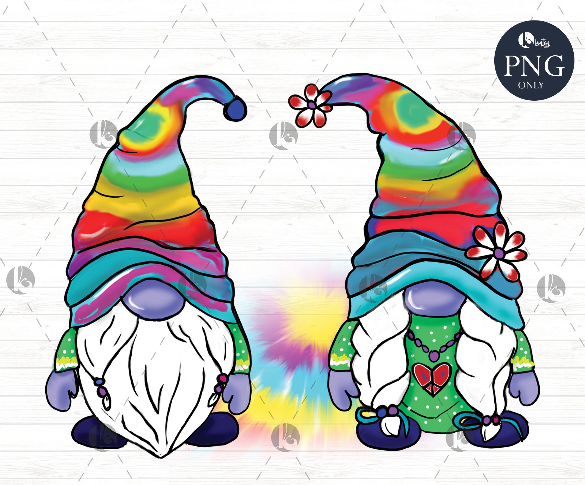 Gnomes Hippie PNG Sublimation Design Funny сute Characters Etsy UK