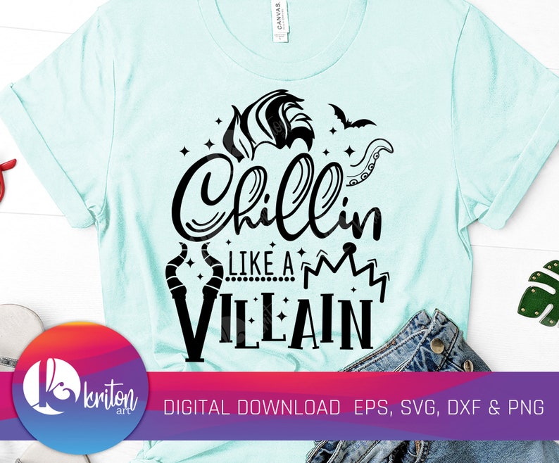 Download Chillin Like a Villain SVG halloween svg fall svg Disney ...