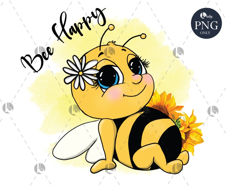 Bee Kind Png  PNG  Honey bee png File file for sublimation image 1