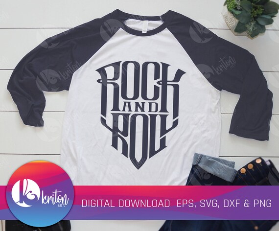 Download Rock And Roll Svg Music Svg Music Calligraphy Svg Tshirt Etsy
