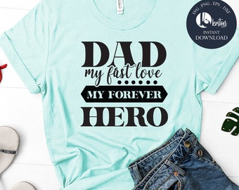 Dad Forever My Hero Etsy France