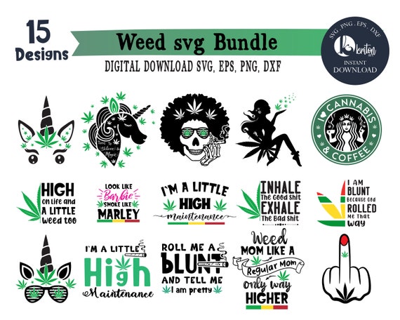 Download Weed Bundle Weed Cannabis Cliparts Svg Png Clipart Cannabis Etsy