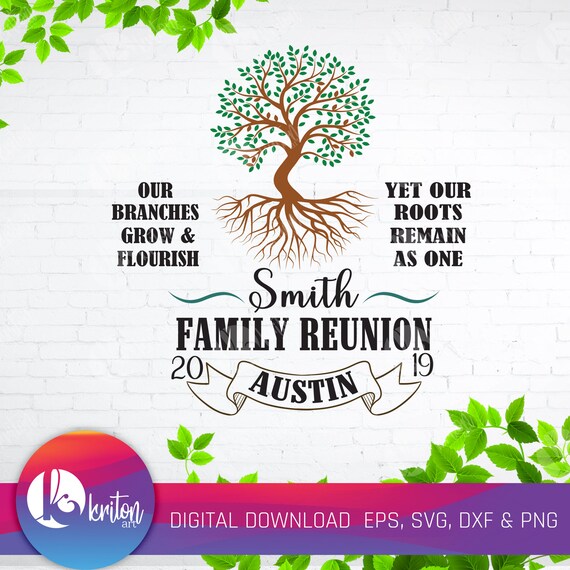 Personalize Svgfamily Reunion Svg Our Roots Run Deep Tree Etsy