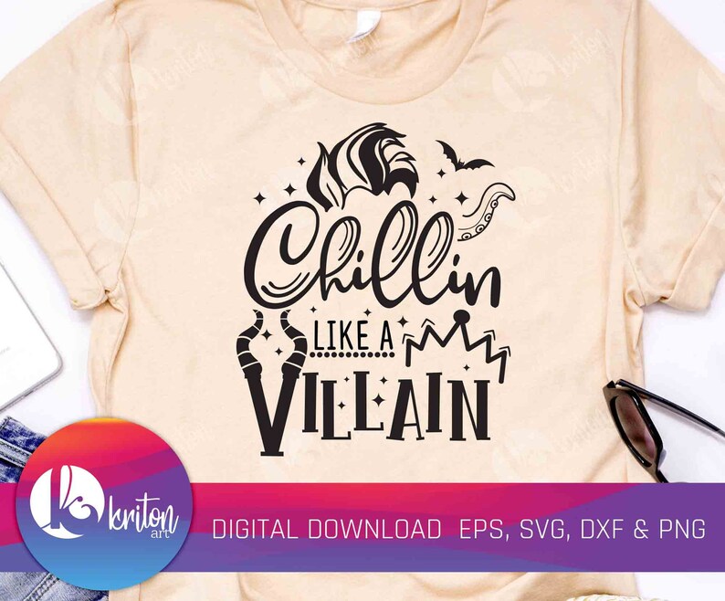 Download Chillin Like a Villain SVG halloween svg fall svg Disney ...