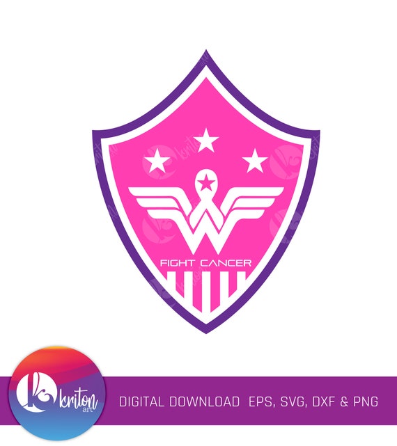 Fight Cancer Svg Cancer Svgbreast Cancer Svg Wonder Women Etsy