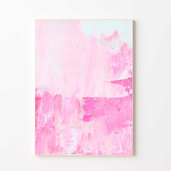 Light Pink Abstract Wall Art | Pink Painting | Pink Art Print | Pink Wall Art | Abstract Pink Artwork | Pink Poster | Light Pink Wall Decor