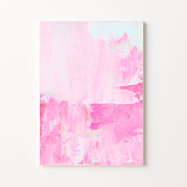 Light Pink Abstract Wall Art | Pink Painting | Pink Art Print | Pink Wall Art | Abstract Pink Artwork | Pink Poster | Light Pink Wall Decor