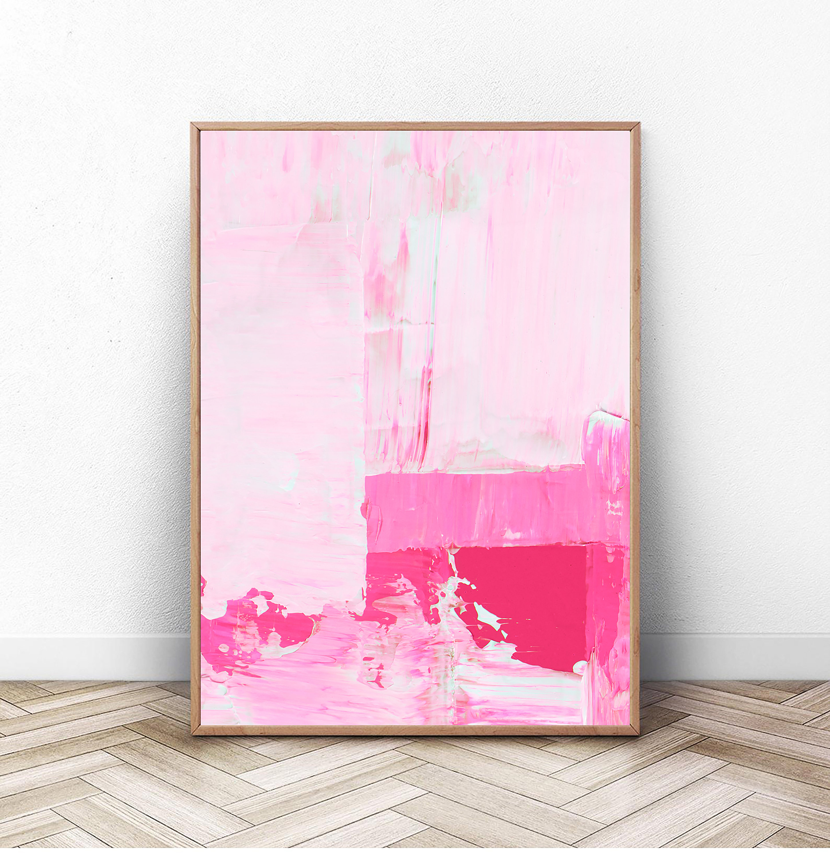 Hot pink wall art hotsell