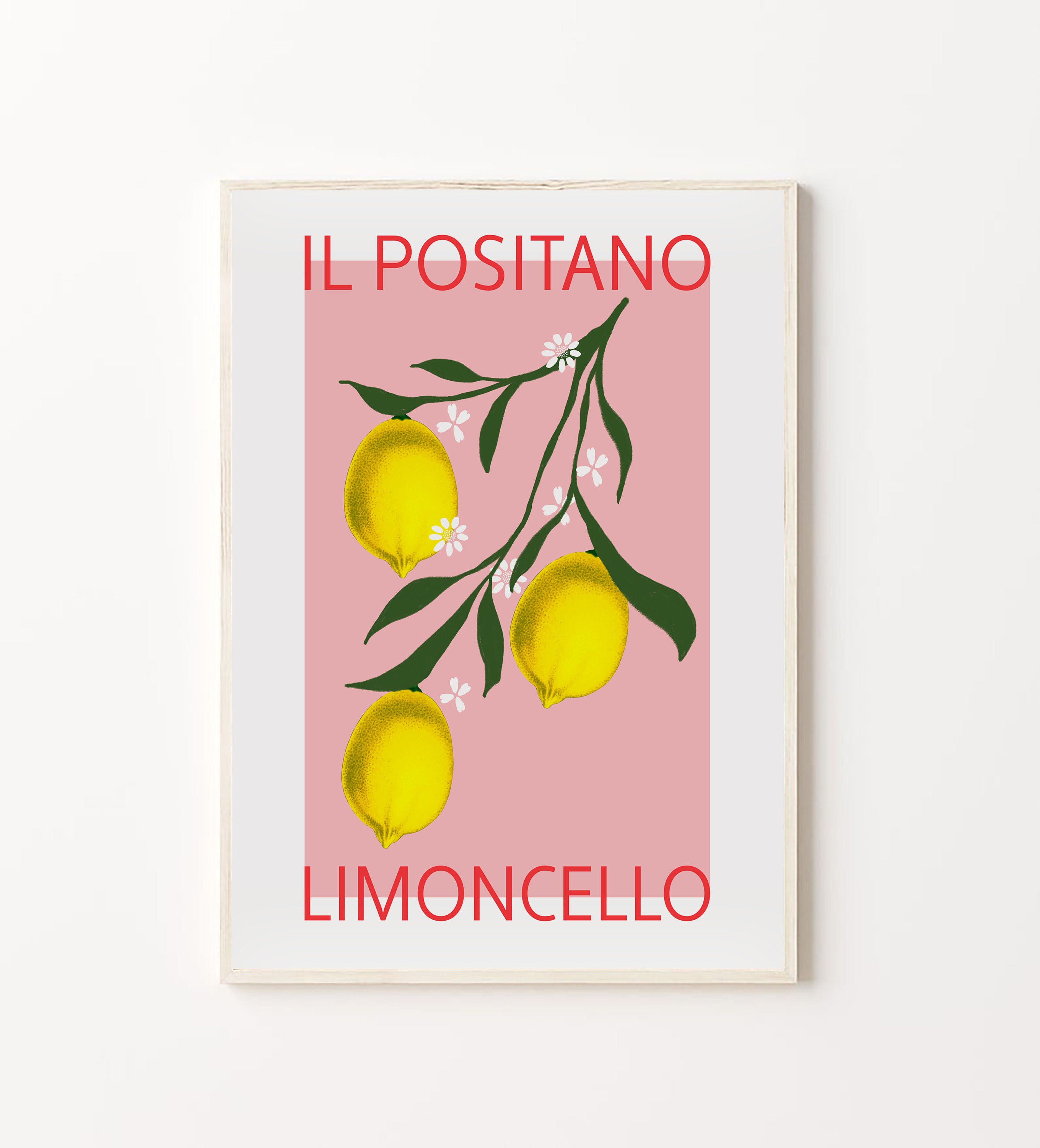 Limoncello Wall Art Positano Poster Italian Lemons Art | Etsy UK