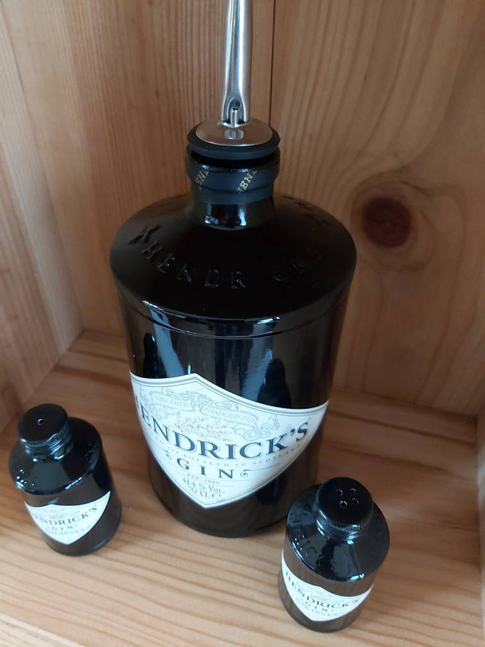 Hendricks Gin Gift Set Upcycled 70cl Hendricks Gin Bottle Etsy
