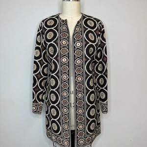Silk land Silk Brown Paisley Blazer