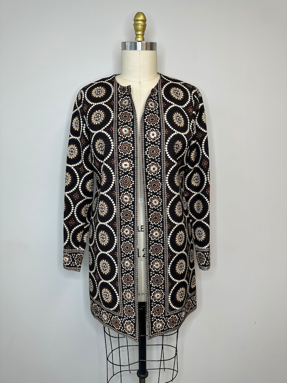 Silk land Silk Brown Paisley Blazer