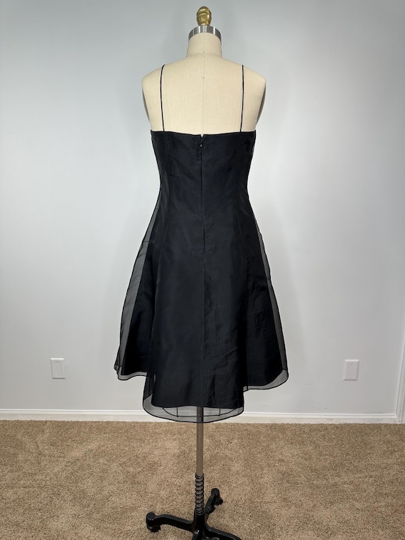 black see through dress BLACK SHEER LACE SILK DRESS WITH CUT-OUT TOP | CULT MIA