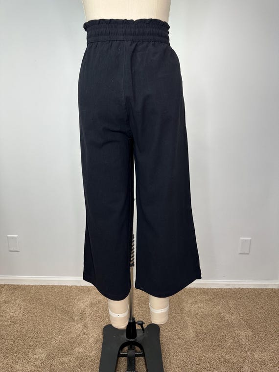 Black Linen Gaucho Pants - image 6