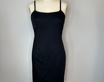 Hugo Buscati Black Fitted Cotton Dress