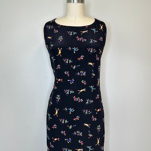 90s Vintage Toddler Playing Midi Dress