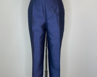 Banana Republic Navy Silk Trousers