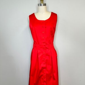 Cherry Red MIDI Dress