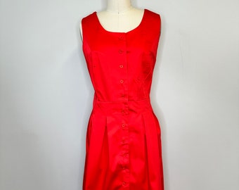 Cherry Red MIDI Dress