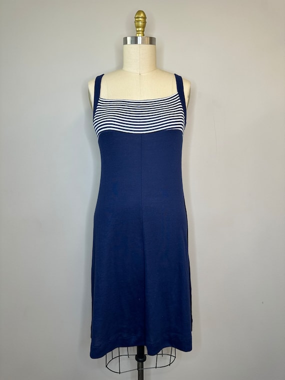 Navy & White Tennis Dress - image 7