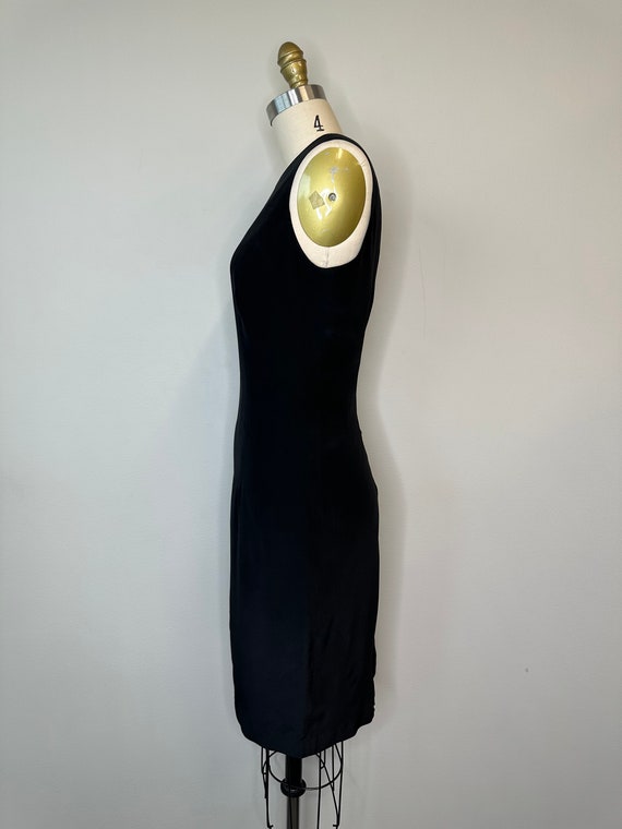 Jeremy Spencer Black Silk Sleeveless Dress - image 2