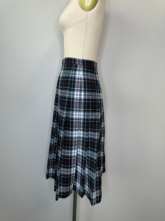 Vintage Green Tartan Skirt - image 5