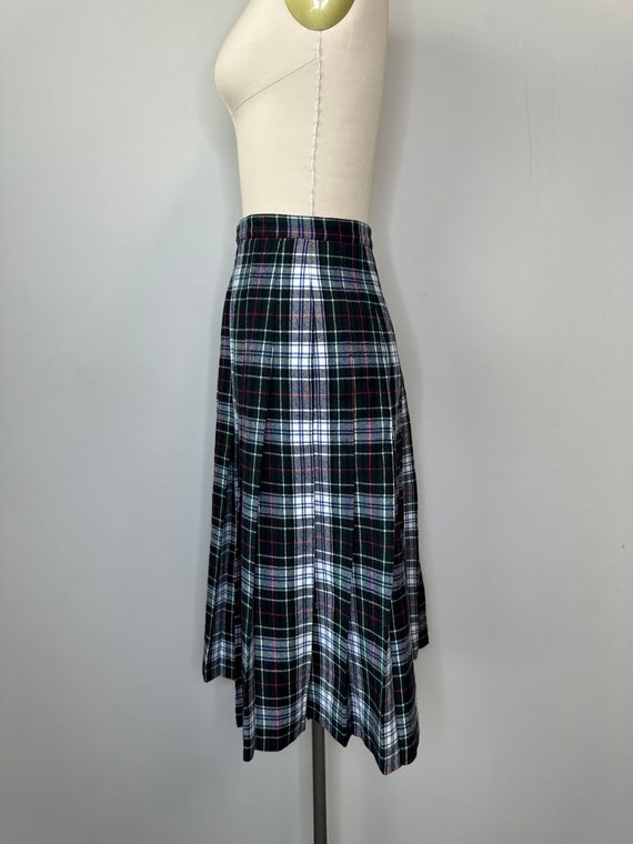 Vintage Green Tartan Skirt - image 4