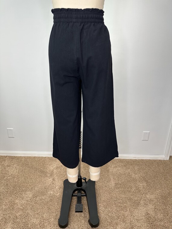 Black Linen Gaucho Pants - image 7