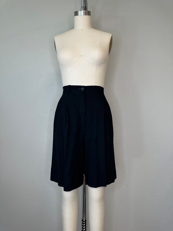 Laurel Black Wool Casual Shorts - image 1