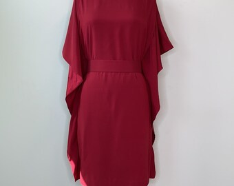suzi chin for maggy boutique silk dress Suzi Chin for Maggy Boutique Silk Blush and Gray Dress Size 6
