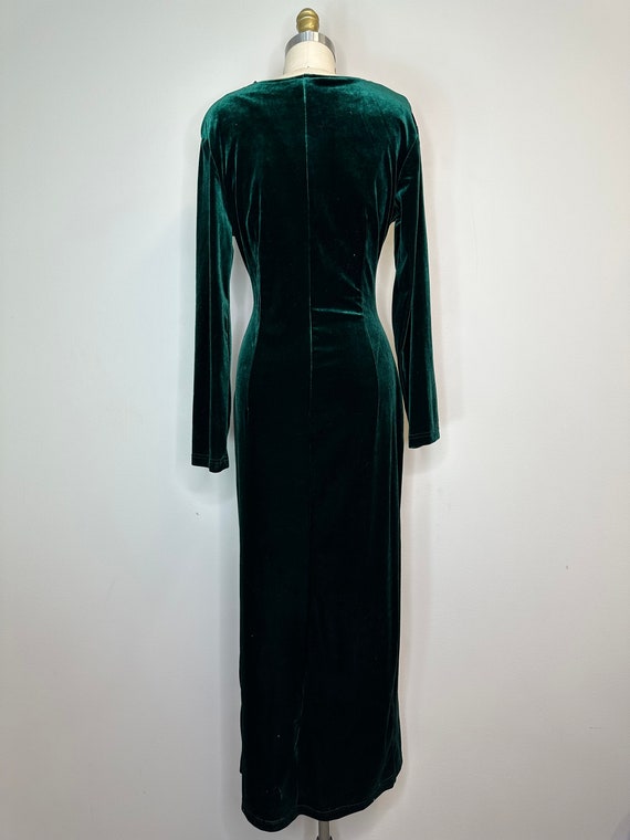 Robbie Bee Emerald Green V-neck Long Dress - Etsy Canada