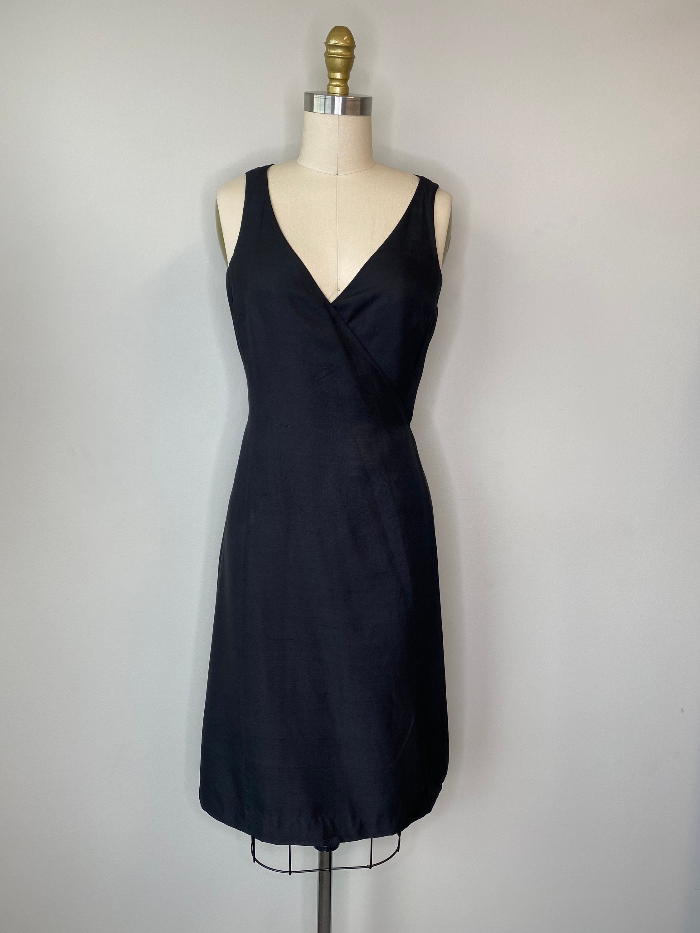 ann taylor black wrap dress Ann Taylor} Short Sleeve Wrap Dress in Black
