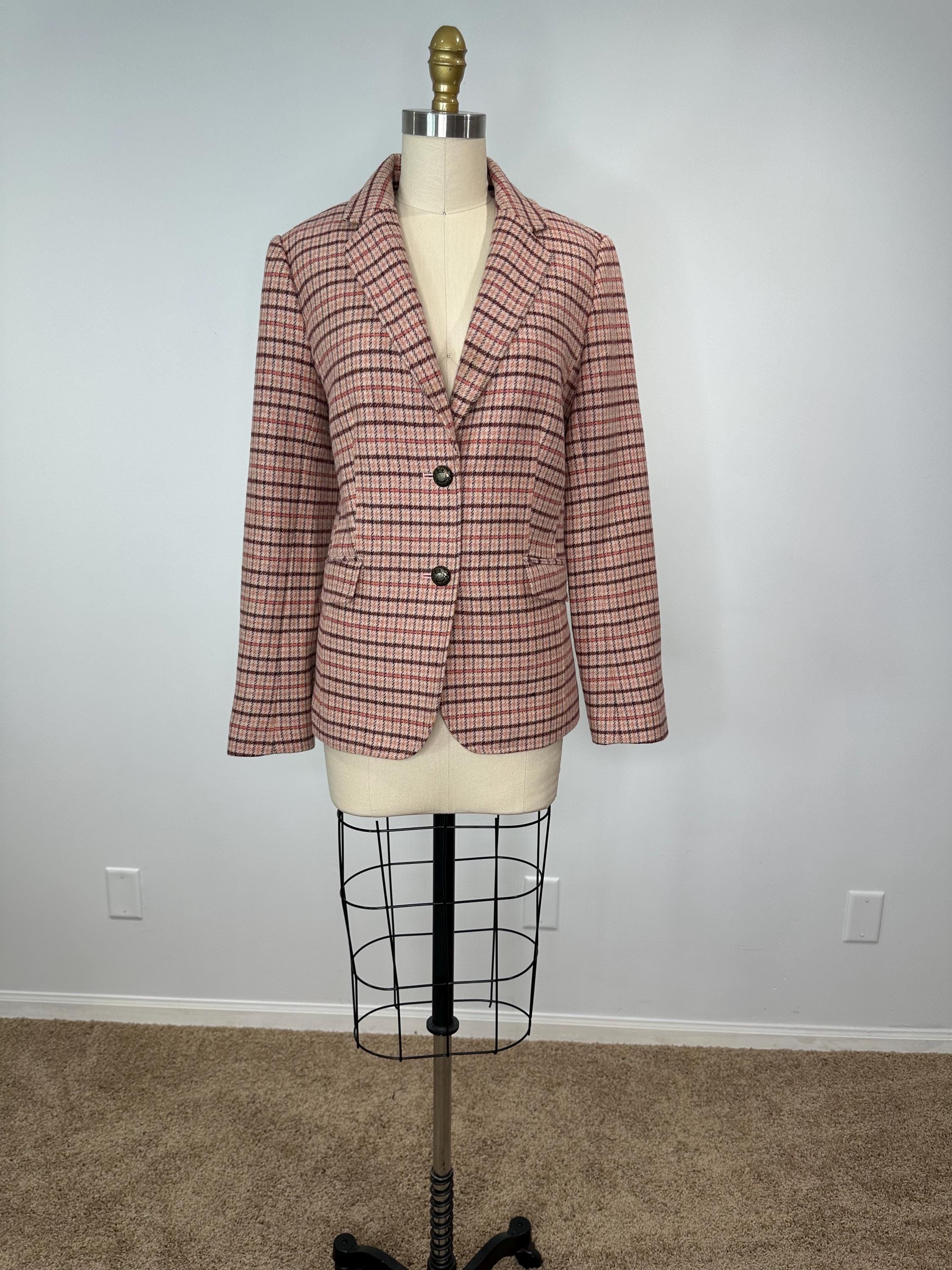 Talbots Plaid Blazer