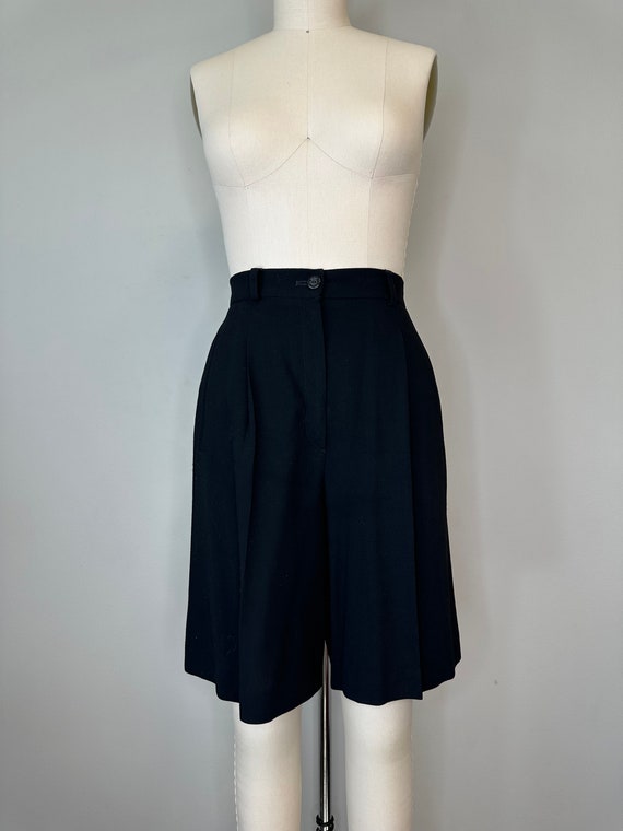 Laurel Black Wool Casual Shorts - image 2