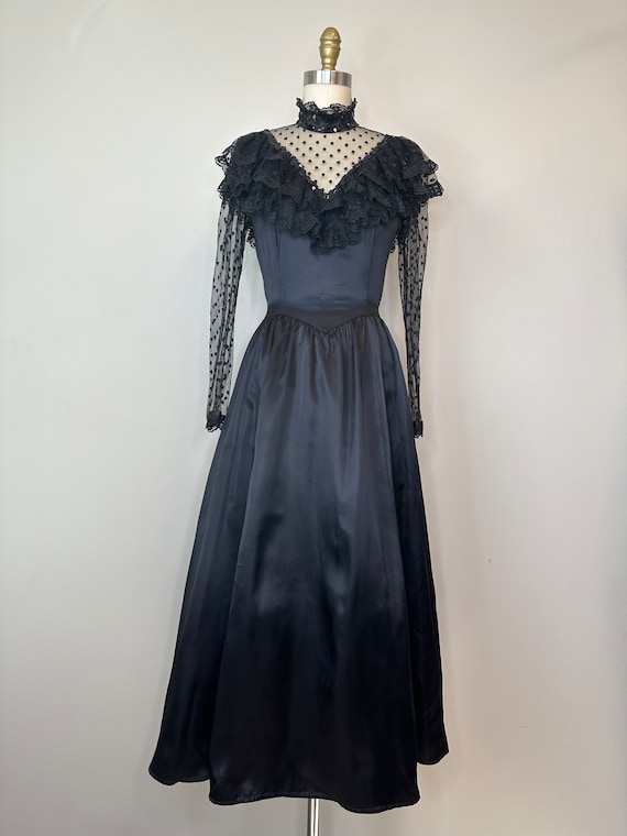 Black Goth Victorian Gunne Sax - image 1