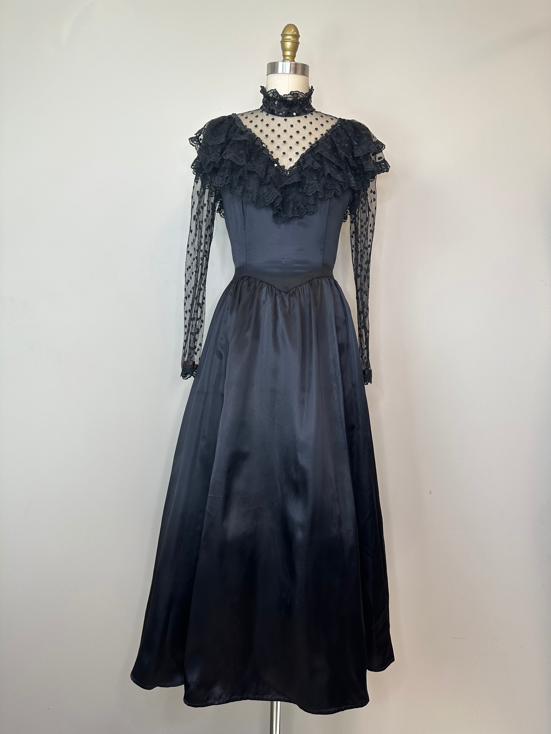 Gunne Sax Dress Black - Etsy