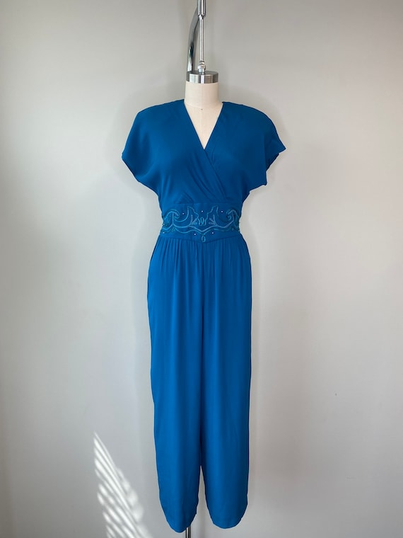 Teal Vintage Jumpsuit