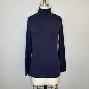 Lands’end Blue Turtleneck