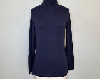 Lands’end Blue Turtleneck