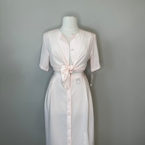 Vintage 80’s Two Piece Light Pink Skirt Set