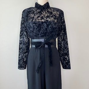 Vintage 90’s Black Floral Jumpsuit