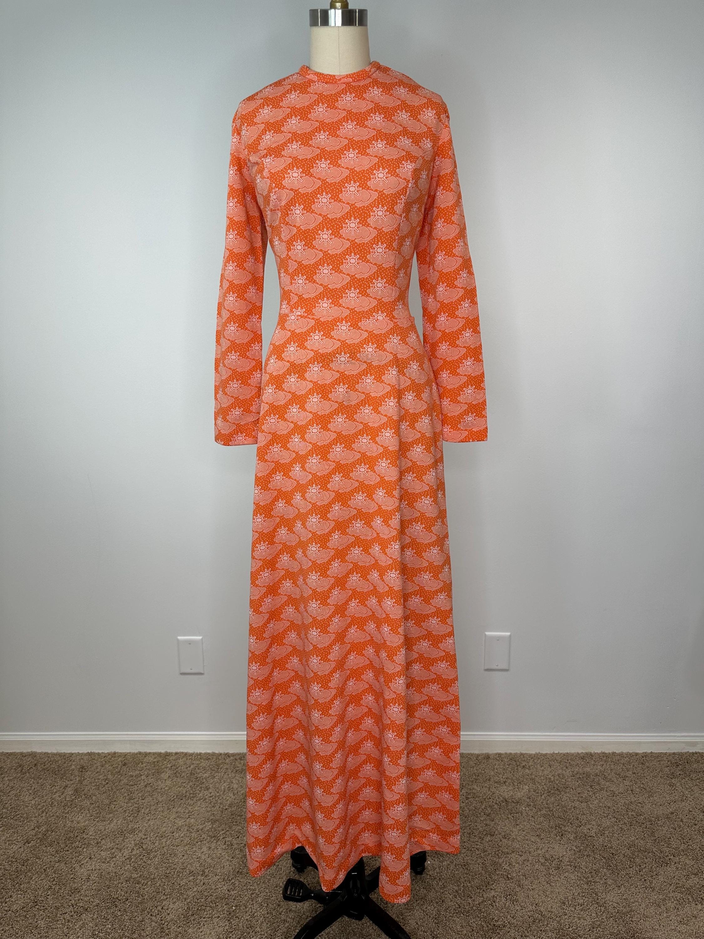 orange vintage dress 1950s Taffeta Cocktail 60s orange gold paisley maxi dress Retro Stage 1950s Plaid Tie