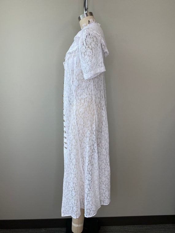 Vintage 90’s Lace Lingerie Duster - image 5