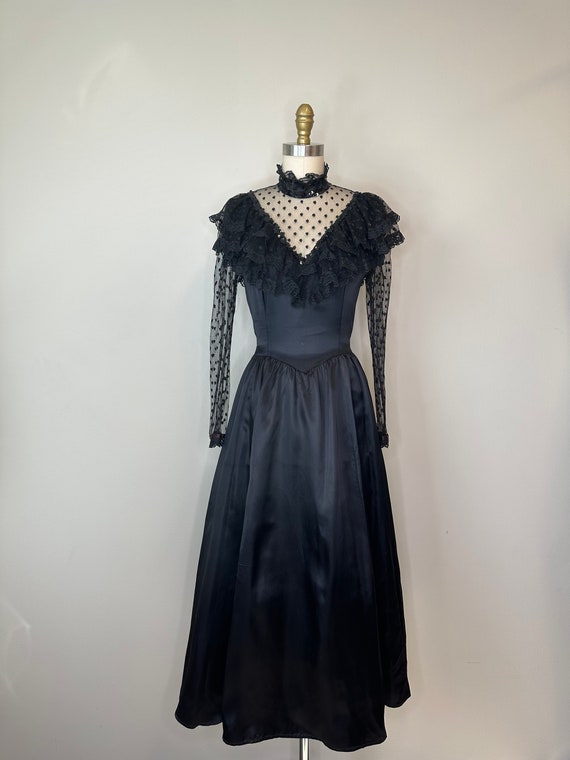 Black Goth Victorian Gunne Sax - image 2