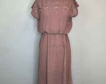 70’s Chocolate Vintage Dress