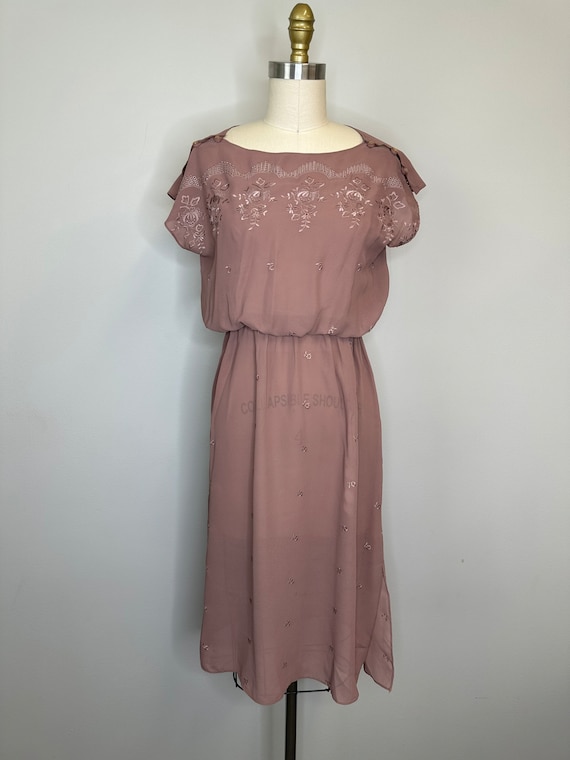 70’s Chocolate Vintage Dress